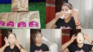 Self facial step by step |Lotus radiant gold facial kit | Facial kit for Glowing skin