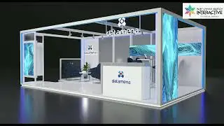 Interactive stand Fabrication | Datamena Stand | Fit-out and Interior