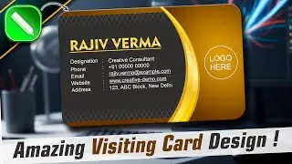 How to Make Visiting Card in CorelDRAW | Visiting Card Design Tutorial in Hindi  | VA Graphix