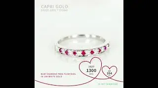 Valentine's Day Gifts. Upto 20% OFF! Ruby Ring in 18K White Gold. WhatsApp: +971 50 845 9432