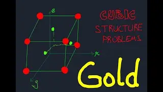Cubic Structure Problems Solved | General Chemistry Exam Practice