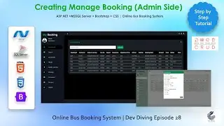 Admin Manage Booking in ASP.NET | Online Bus Booking System  | Dev Diving Episode 28