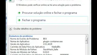 Como corrigir Erros BEX ou APPCRASH