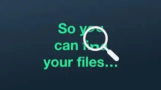Stop searching for your files - and start finding them!