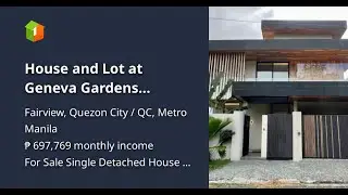House and Lot at Geneva Gardens Subdivision, Neopolitan Fairview, Commonwealth Avenue, Quezon City