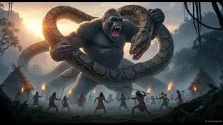 Massive King Kong vs Giant Python monster Clash: Protecting the Innocent
