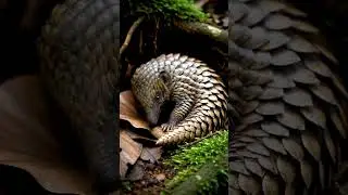 Hidden Cam: Baby Pangolin in Forest Nest