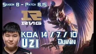 RNG Uzi QUINN vs KAI'SA ADC - Patch 8.15 KR Ranked