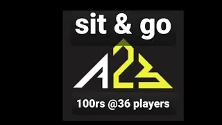 Ace2Three - SitNgo tournament 100 Rupees 36 players