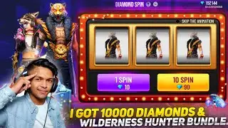New Diamond Spin Event I Got New Wilderness Hunter Bundle & Got 10,000 Diamonds Garena Free Fire
