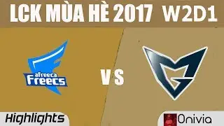 AFS vs SSG Highlights Game 1 LCK SUMMER 2017 W2D1