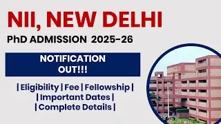 BRIC-NII PhD Admission 2025-26 Winter Session | Apply Now! | The Researchist