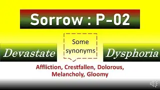 Word Map|| GRE-BCS-BANK Vocabulary|| A strategic approach to learn Vocabulary|| Sorrow : P-02