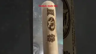 Custom bat  laser engraved #laserengraver #engraver #omtech #smallbusiness