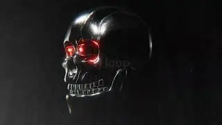 Cyber Skull Glitch Crash | Extreme Signal Error VJ Loop 4K Seamless