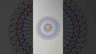 A Hidden Design Emerging From Chaos | Mesmerizing ASMR Spirograph Art! #asmr #2024 #art #shorts