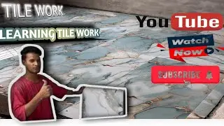 Tile work and learning tile work video