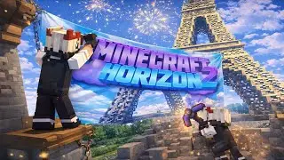 🗼 #6 Eiffelturm-Update! Wir bauen weiter & hissen unser Banner | Minecraft Horizon 2🏳️