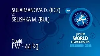 Qual. FW - 44 kg: M. SELISHKA (BUL) df. D. SULAIMANOVA (KGZ) by TF, 10-0