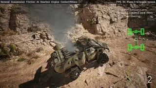 Desert Off-Roading Powered by WIP Modular Movement Component | Unreal Engine