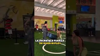 La incre&iacute;ble fuerza de Rhea Ripley #wwe #wrestling #rhearipley