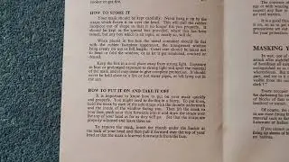 Ww2 July 1939 public information leaflet Your gas mask how to use it England