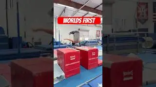 I made a WORLD&rsquo;S FIRST 🤯 #gymnast #olympics #sports #sport #worldrecord #olympic #gymnastics