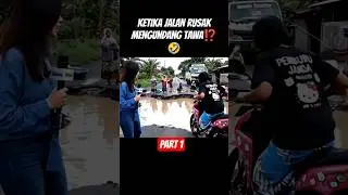 ketika jalan rusak mengundang tawa⁉️🤣 #ai #komediai #komediabsurd #jalanrusak #shorts