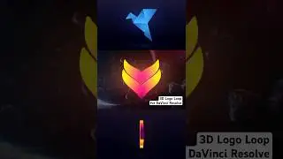 3D Logo Loop Effect for DaVinci Resolve #davinciresolve #logoreveal #logo #aftereffects