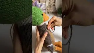 Meet Darwin Dapperquill the duck 🦆 #knittingtoys #knittingpattern