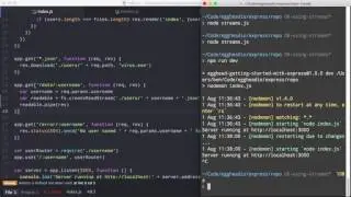 8  node js getting started with express using streams