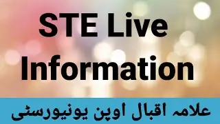 STE Live Information | BA / B.Com / AD papers information | Semester Terminal Exams | Autumn 2020