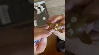 🐰Satisfying Acrylic Painting on Ceramic Bunny Figurine #shorts #satisfying #painting #art