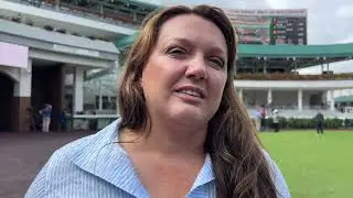 Watch Cherie DeVeaux Speak on Coolmore Turf Mile (G1)