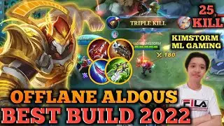 ALDOUS NEW ONE HIT BUILD 2022 | ALDOUS BEST BUILD 2022 | KIMSTORM ML GAMING | ALDOUS MLBB 2022