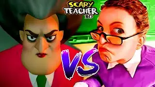 ЗЛАЯ УЧИЛКА Потеряла ГОЛОС [Hello Crazy Teacher 3D] Прохождение игры на телефоне