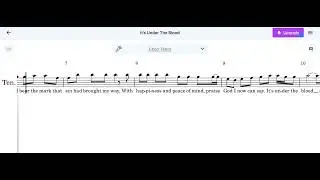It's Under the Blood - Tenor