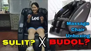 UNBOXING: CHEAPEST MASSAGE CHAIR FROM LAZADA, SULIT O BUDOL?