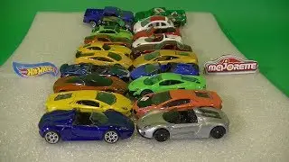 Hot Wheels vs Majorette 20 cars compared finishings  scale\ Hot Wheels contra Majorette, compara&ccedil;&atilde;o