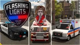 Flashing Lights: Обзор геймплея, DLC, обновления + (корявый) Редактор миссий.
