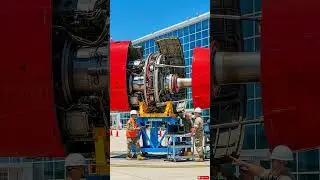 Turbofan Teardown in Real Time: Precision Meets Power #shorts