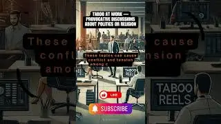 3. Taboo at work &mdash; provocative discussions about politics or religion