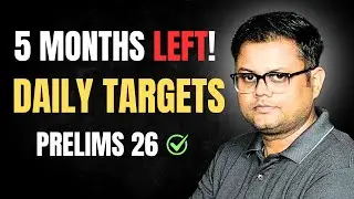 05 Month Plan with Daily Targets | UPSC CSE Prelims 2026 #upsc #upscmotivation #upscexam