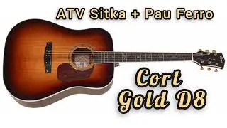 Cort Gold D8 Acoustic Guitar - A real Cannon - No Talking Just Playing HQ Studio Audio