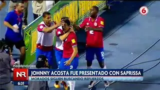 Johnny Acosta fue presentado en Deportivo Saprissa