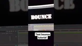 Text bounce effect | #motiongraphics #motiondesign #aftereffects #animation #logoanimation