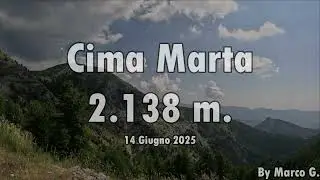Cima Marta 2.138 m. Sole sole ma poi.......