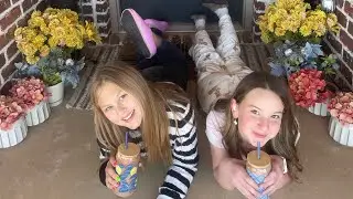 peppermint iced hot chocolate with Aria!! ￼