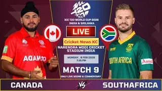 🔴 Live South Africa vs Canada | Live Commentary | Live Cricket | SA v CAN Live Match Today Score