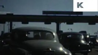 Early 1950s POV from Car Driving Through New York Tunnel